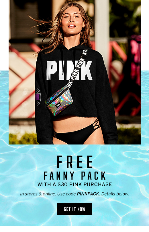 pink store fanny pack