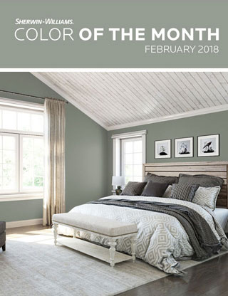 The February Color Of The Month Is Acacia Haze SW 9132 - View More Rooms