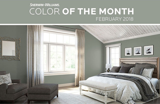 The February Color Of The Month Is Acacia Haze SW 9132 - View More Rooms
