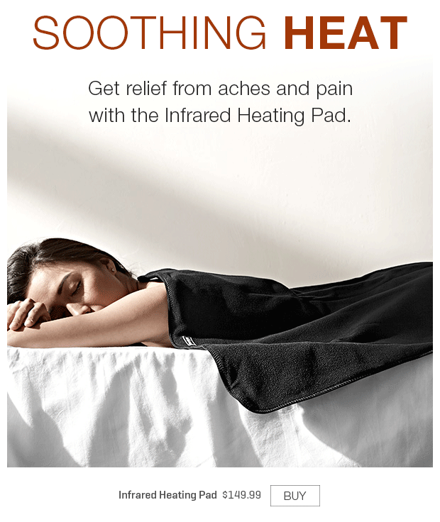 Sharper Image Feel relief with our Infrared Heating Pad. Milled