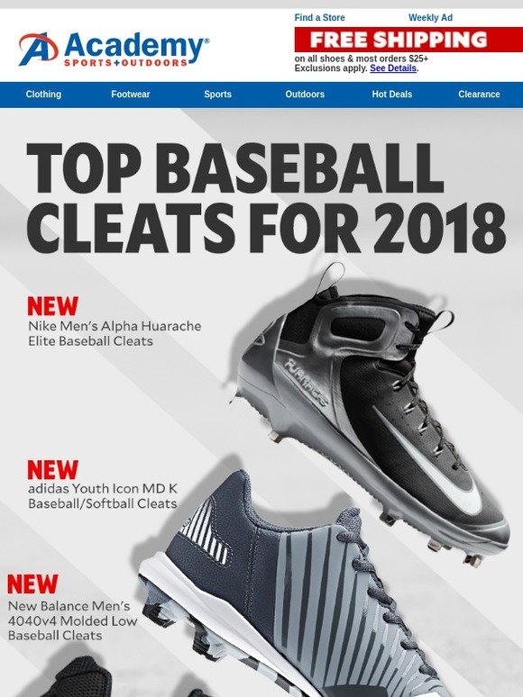 academy baseball cleats