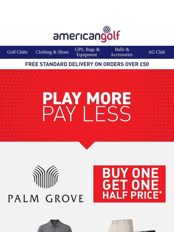 half price on Palm Grove Clothing 