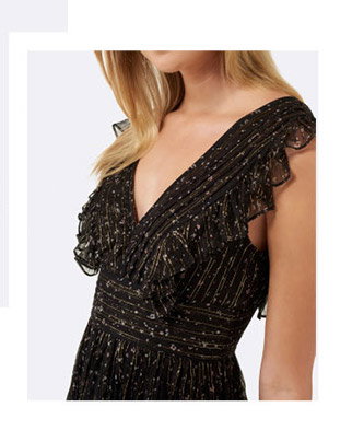 Roxy Metallic Party Dress