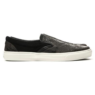 Stone Island Shadow Project  Laser Printed Leather Shoes Black