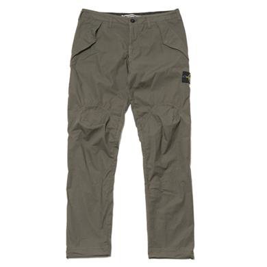 Stone Island  Stretch Cotton Tela Paracadute Garment Dyed Pants Military
