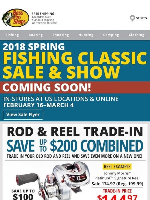 Bass Pro Shops Spring Fishing Classic starts soon! Milled