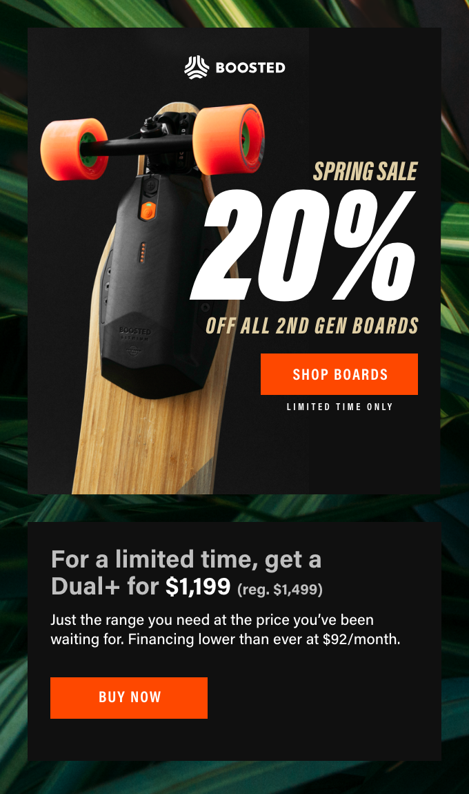 Boosted Boards Spring Sale For A Limited Time Get Off Of 2nd Gen Boosted Board Milled