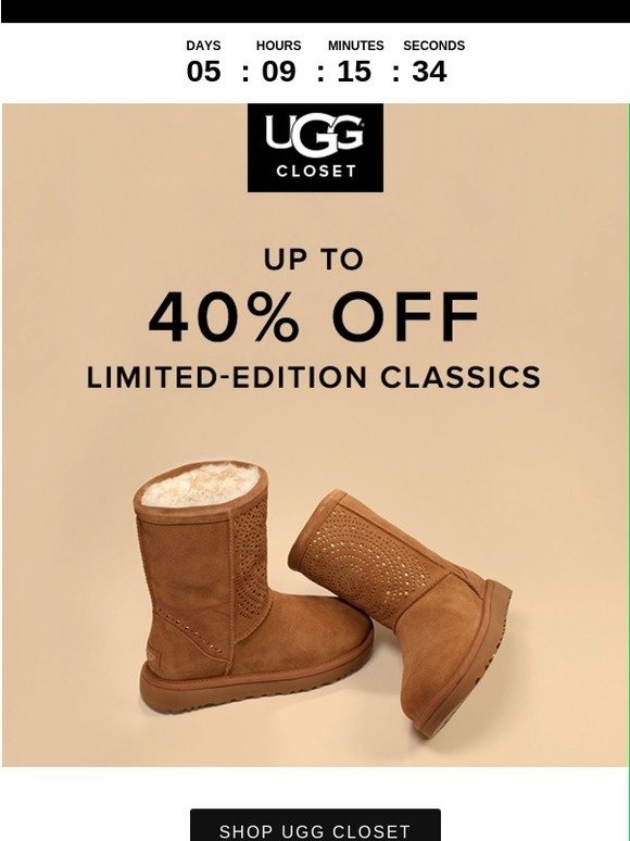 ugg closet 2018