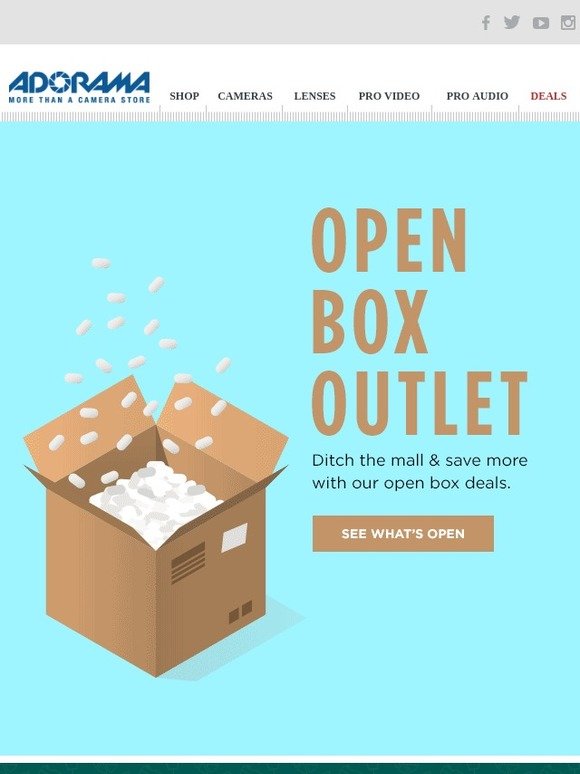 Adorama Open Box Outlet Sale Going On Now Milled