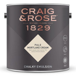 Craig & Rose 1829 Chalky Emulsion Pale Mortlake Cream 2.5L