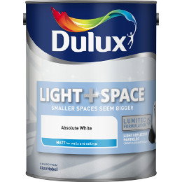Dulux Light and Space Absolute White Matt Emulsion Paint 5L 