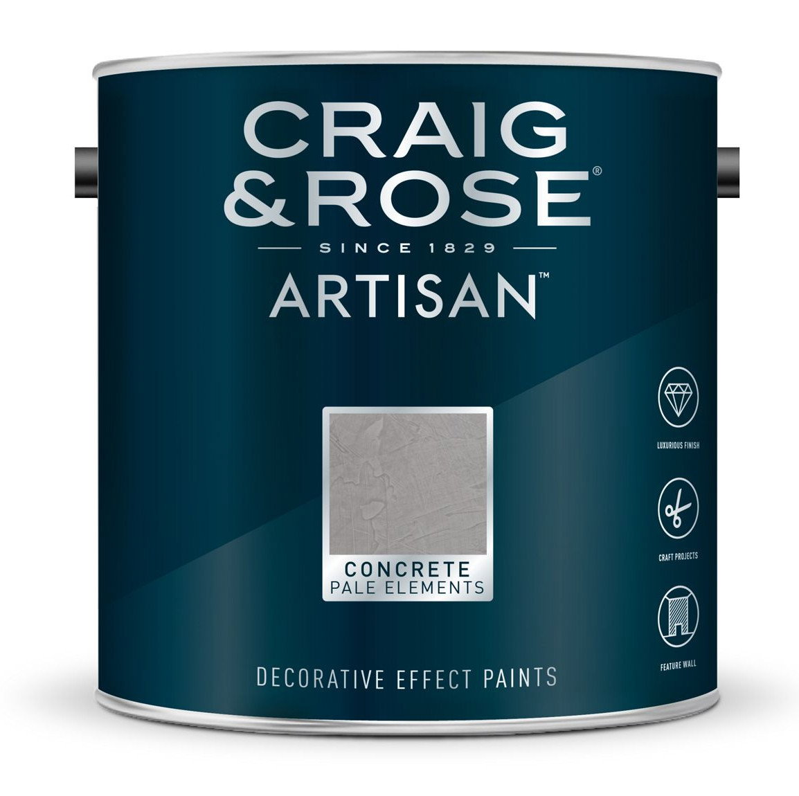 Craig & Rose Artisan Concrete Effect Pale Elements 2.5L 