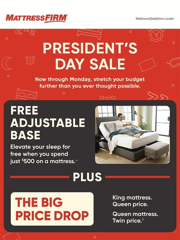 Mattress Firm Ends Monday Get A Free Adjustable Base With Purchase Milled