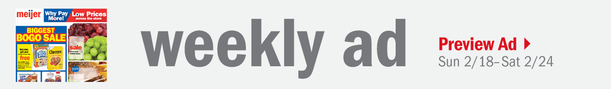 Weekly ad. Preview ad. Sun 2/18 - Sat 2/24.