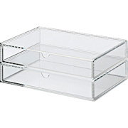 Acrylic Box - 2 Drawers - Wide