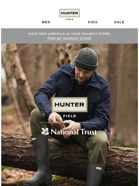 Hunter national trust clearance wellies