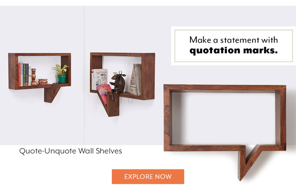 Quote-Unquote Wall Shelves
