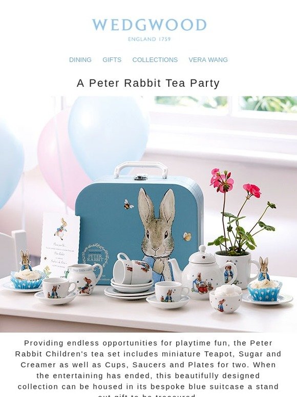 peter rabbit childrens tea set