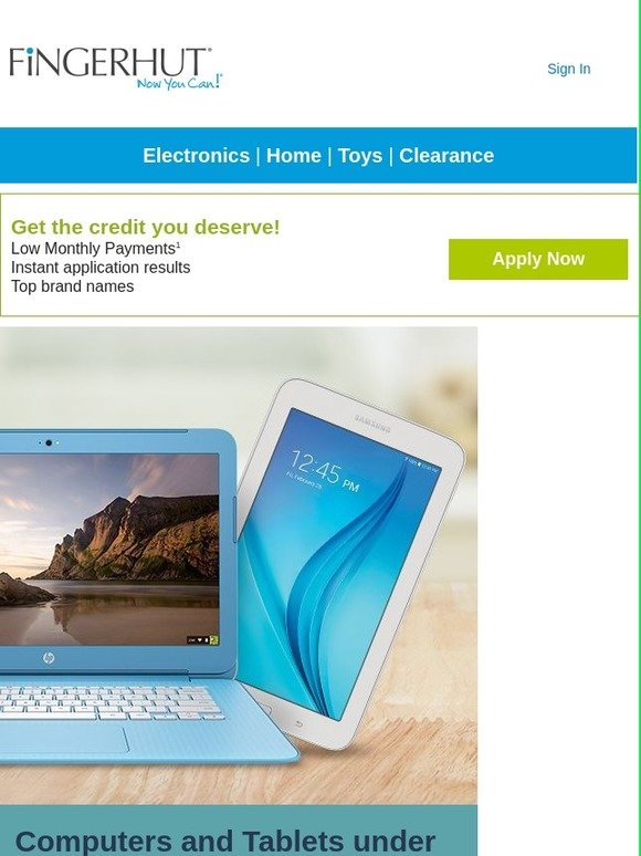 Fingerhut Fingerhut Hot electronics under 30 per month! Milled