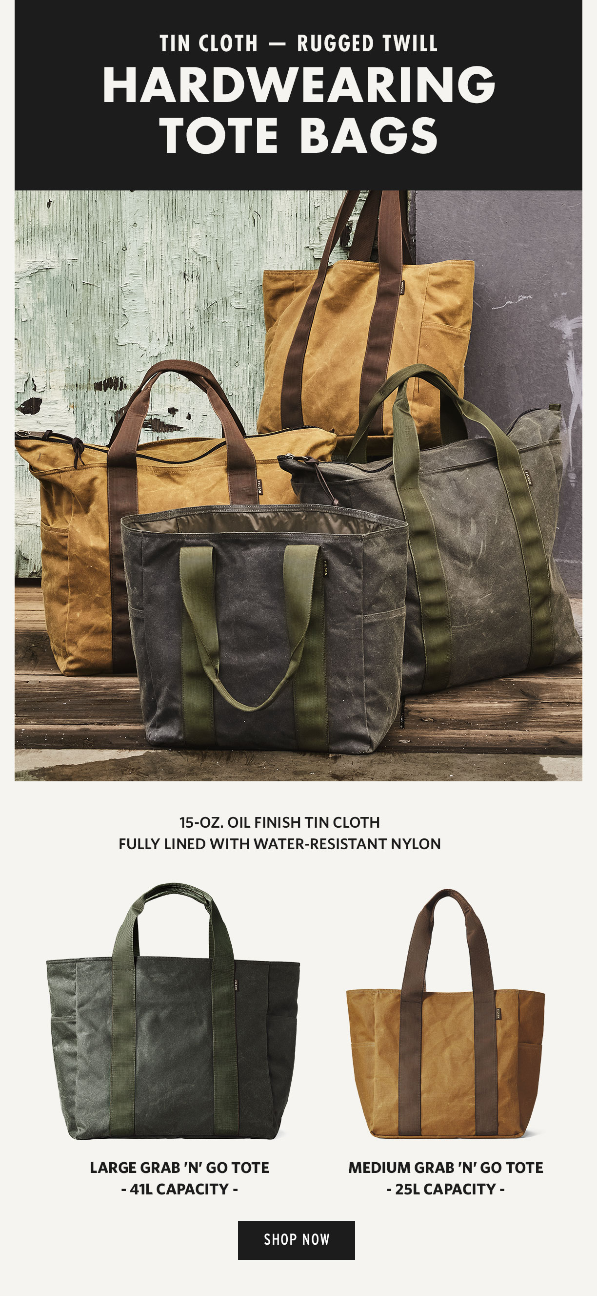 Filson grab n on sale go tote large