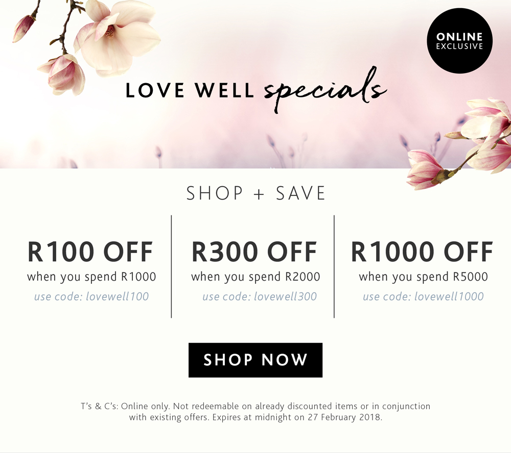 Love Well This February with savings up to R1000