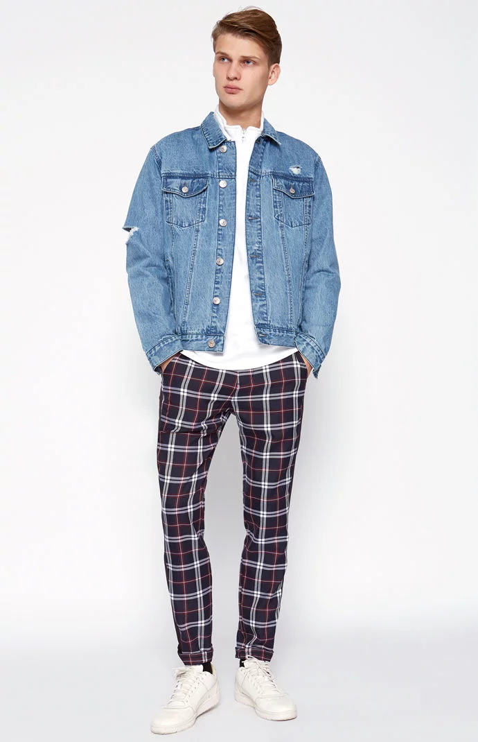 pacsun plaid pants mens
