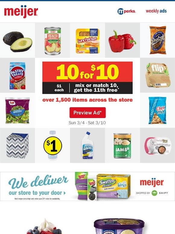 Meijer Your new weekly ad + BOGO 50 off beauty! Milled