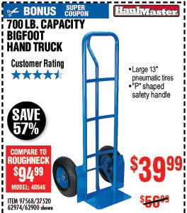 700 lb. Capacity Bigfoot Hand Truck