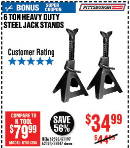 6 ton Steel Jack Stands