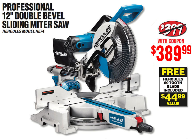 Harbor Freight Tools NEW Hercules Miter Saw is Here! Milled