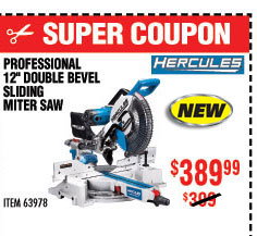Professional 12" Double-Bevel Sliding Compound Miter Saw