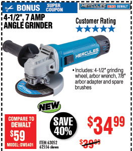 4-1/2 in. 7 Amp Small Angle Grinder