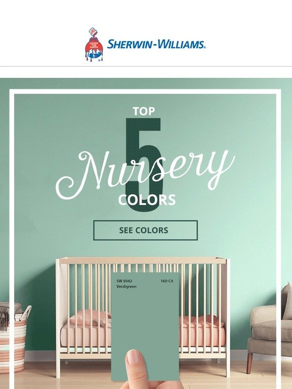Sherwin Williams Home Can you guess the top 5 nursery room colors