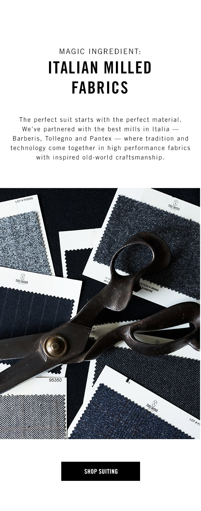 Magic Ingredient: Italian Milled Fabrics