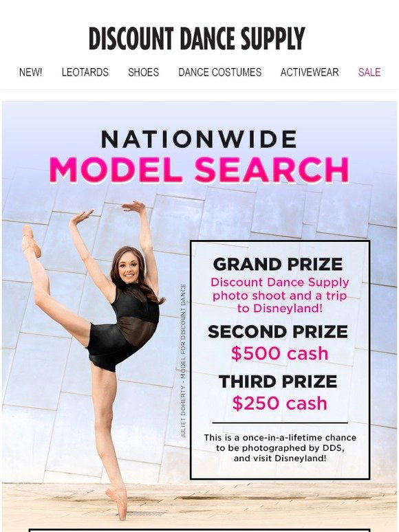 Discount Dance Supply Win the Grand Prize in Our Model Search
