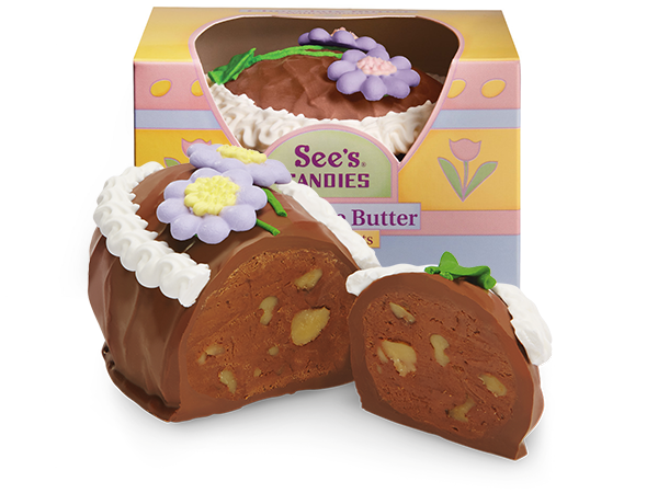 Chocolate Butter Egg with Walnuts