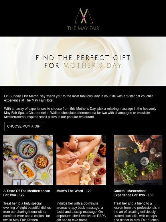 Say Thank You To Mum With A Luxury Gift Experience