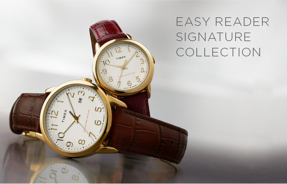Timex easy reader signature on sale