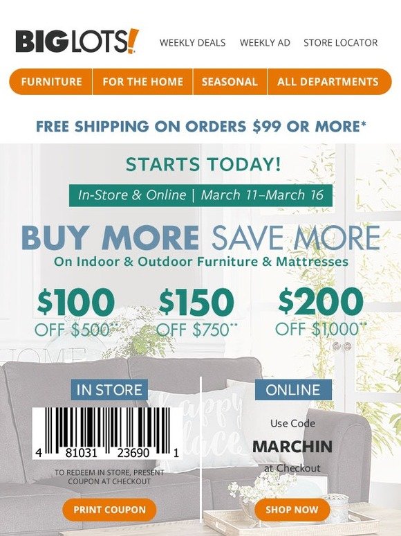 Big Lots Coupon inside that you won't believe! Milled