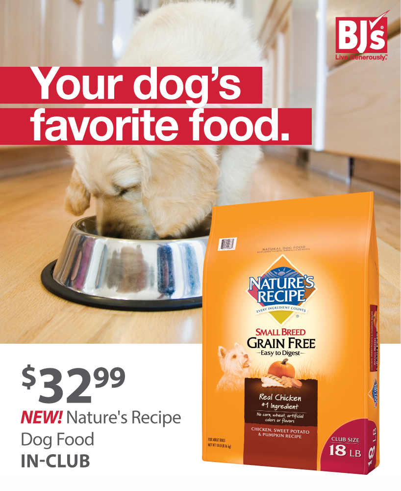 BJs Wholesale Club [Now Available Nature's Recipe dog food