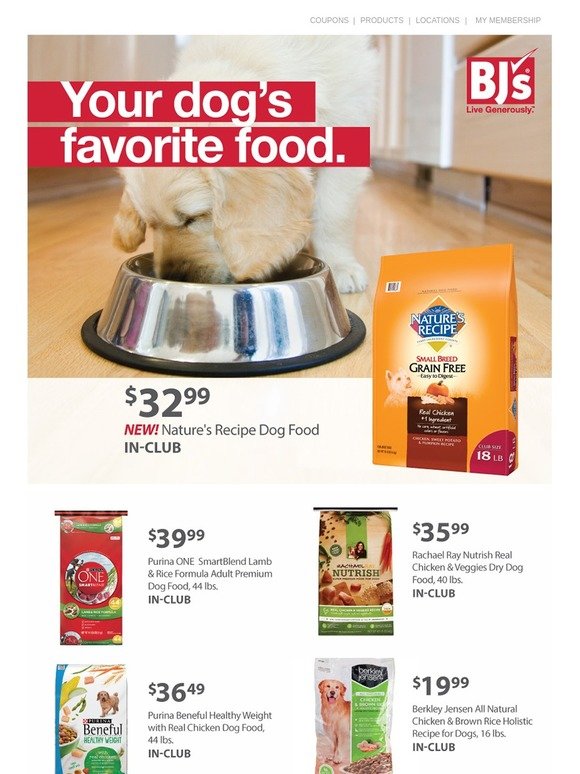 BJs Wholesale Club: [Now Available in-Club] Nature's Recipe dog food ...