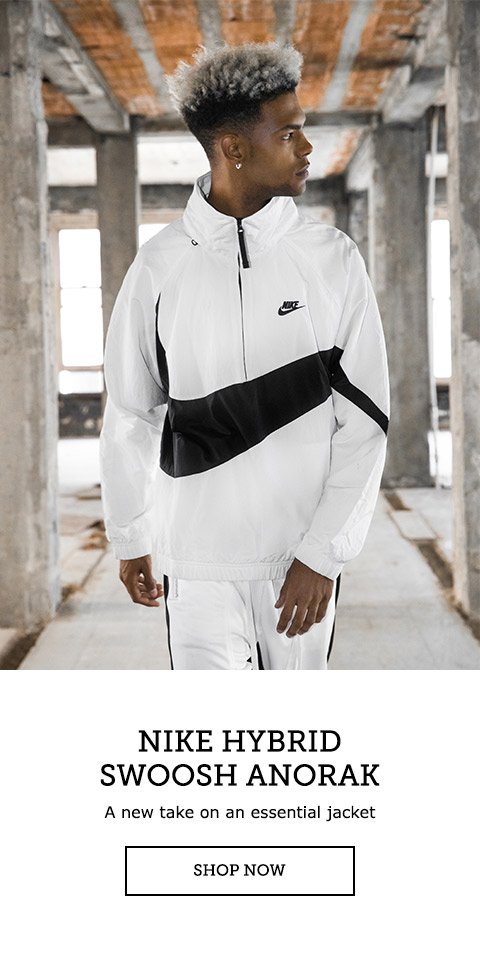 spring: Nike Hybrid Swoosh Anorak | Milled