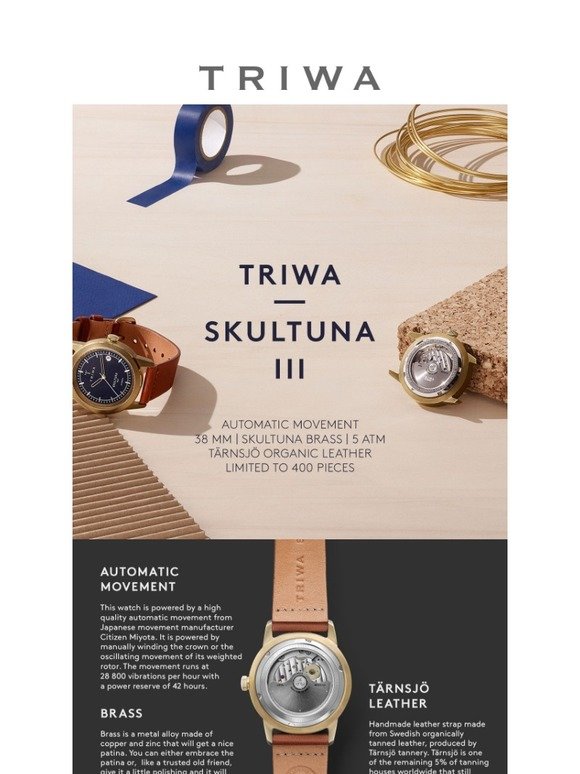 triwa skultuna iii