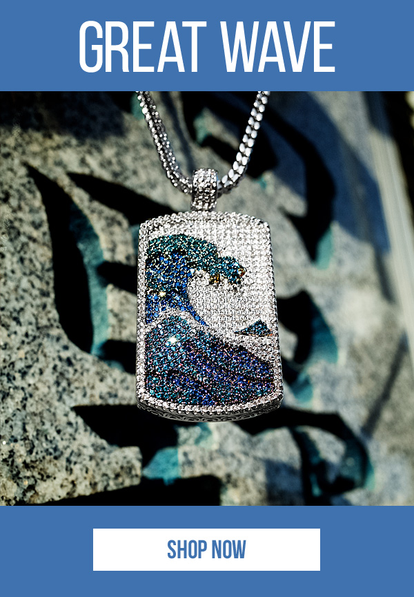 Wave clearance emoji pendant