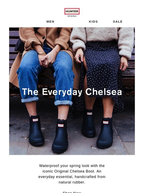 hunter chelsea boot men