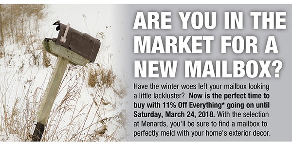 Are You In The Market For A New Mailbox?