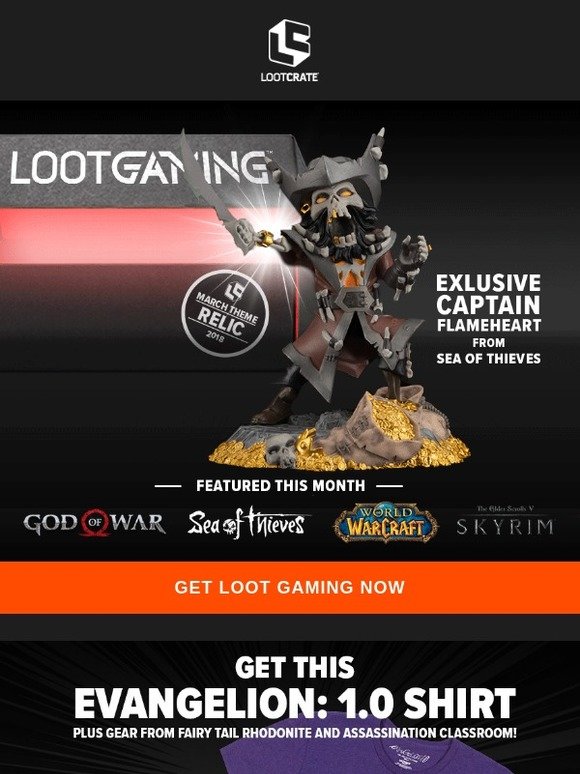 Loot Crate Exclusive Sea of Thieves Figure, God of War Limited Edition