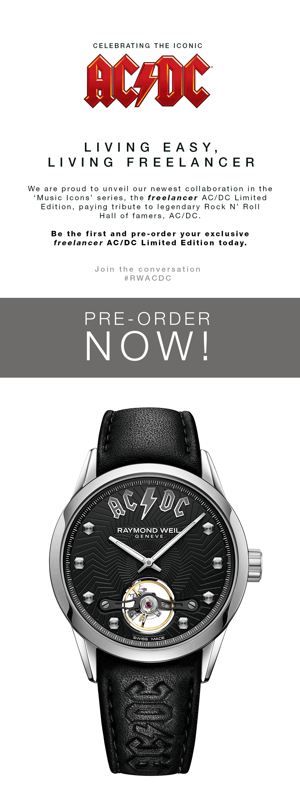 Raymond Weil: Introducing the New Freelancer AC/DC Limited Edition 