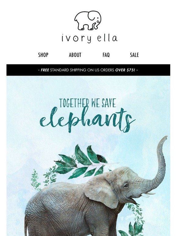 Ivory Ella Help Us Save The Elephants Milled