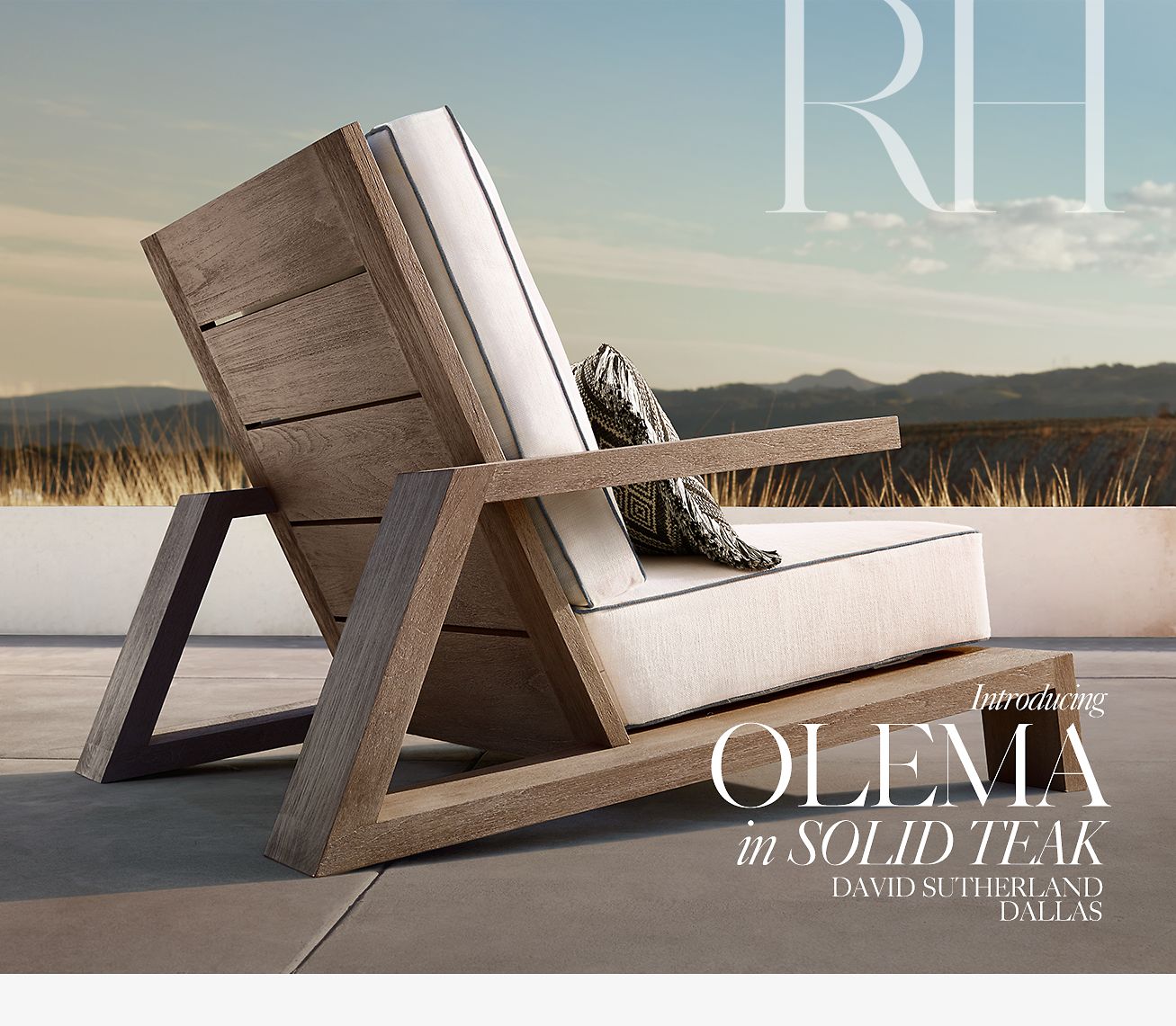 olema teak lounge chair